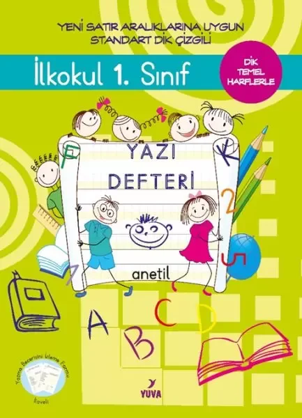 1. Sınıf Yazı Defteri Standart Çizgili - Büyük Boy