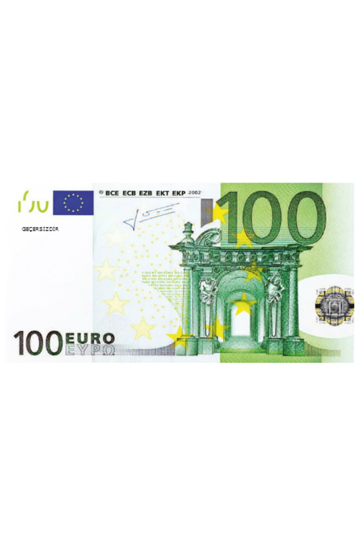 1 Tam Deste Oyun Parti Kutlama Nişan Düğün Parası Yüz Adet 100 Eu