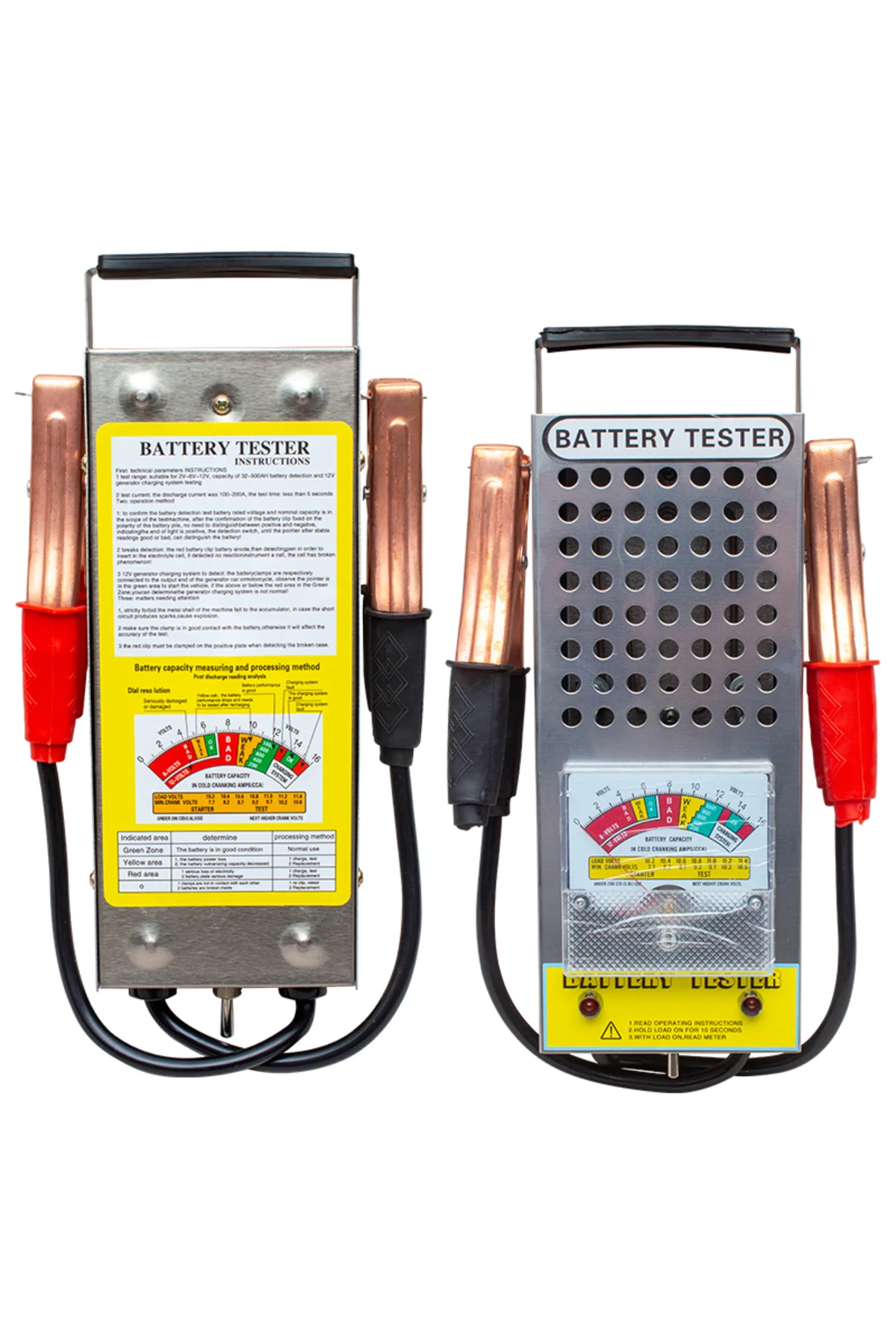 1 VOLT - 16 VOLT - 125 AMPER PROFESYONEL ANALOG AKÜ TEST CİHAZI (4172)