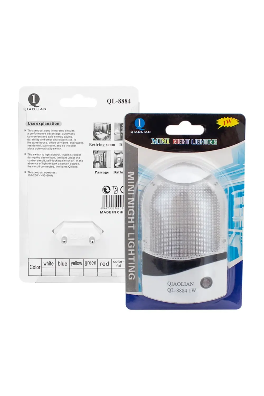 1 WATT LEDLİ FOTOSELLİ SENSÖRLÜ GECE LAMBASI (4767) - tygo5260-51