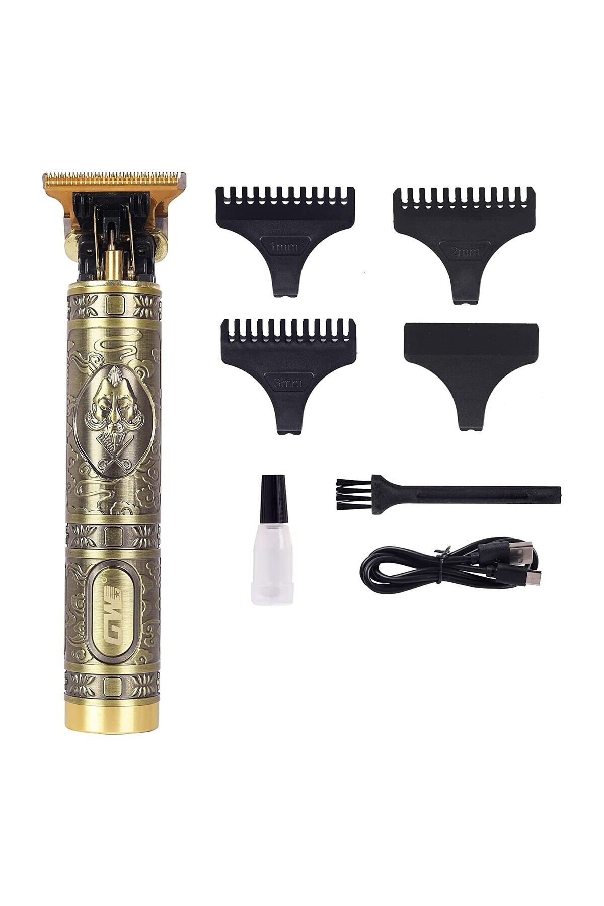 1 Yıl Gw Tam Profosyonel Saç Sakal Ense Çizim Tıraş Makinesi Saç-