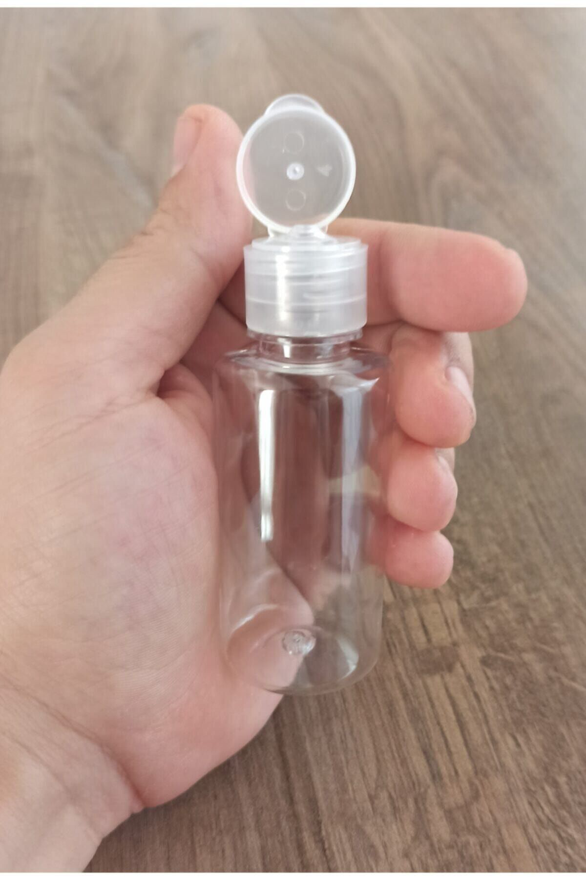 Güvenç Ambalaj 10 Adet 50 Ml Boş Şişe Likit Mürekkep Kolonya Dezenfektan Şişesi