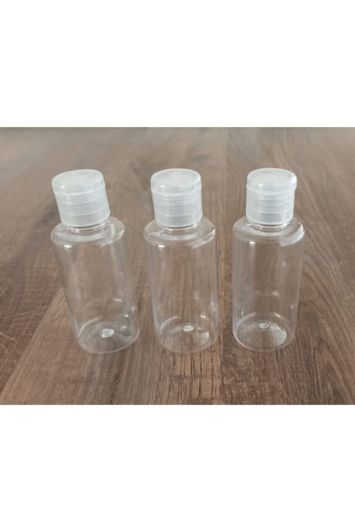 Güvenç Ambalaj 10 Adet 50 Ml Boş Şişe Likit Mürekkep Kolonya Dezenfektan Şişesi