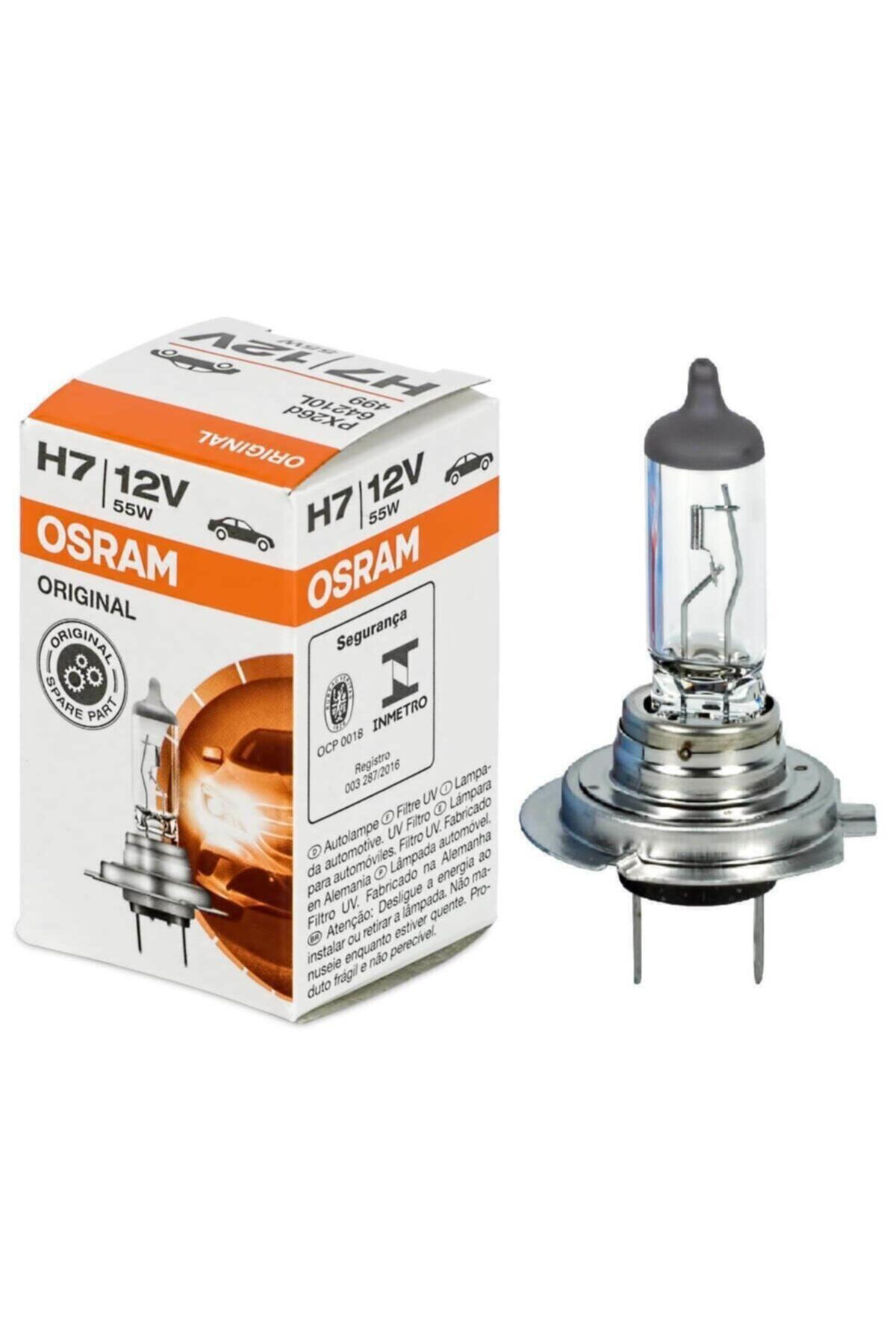 Osram 10 Adet 64210 H7 Far Ampulü 12 Volt 55 Watt Made İn Germany