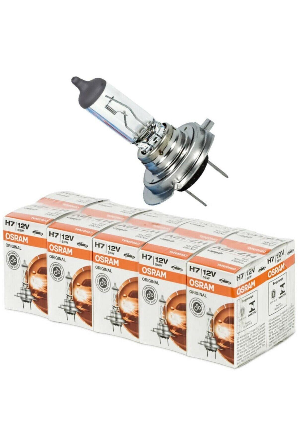 Osram 10 Adet 64210 H7 Far Ampulü 12 Volt 55 Watt Made İn Germany