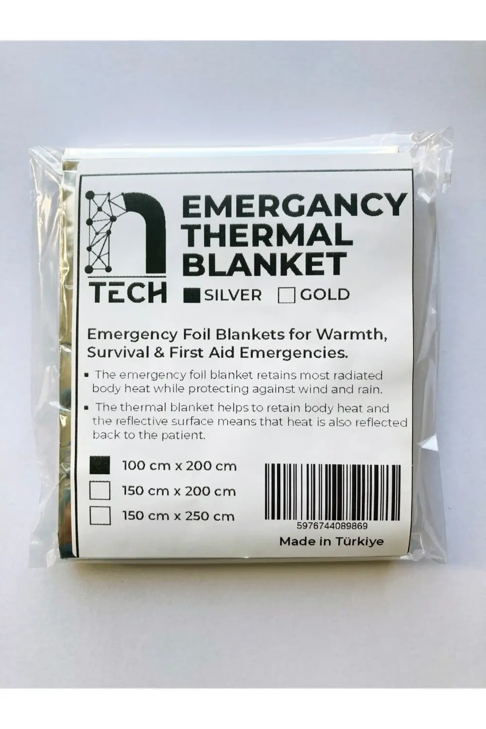 10 Adet Acil Durum Ilk Yardım Battaniyesi Deprem Yanık Termal Bat