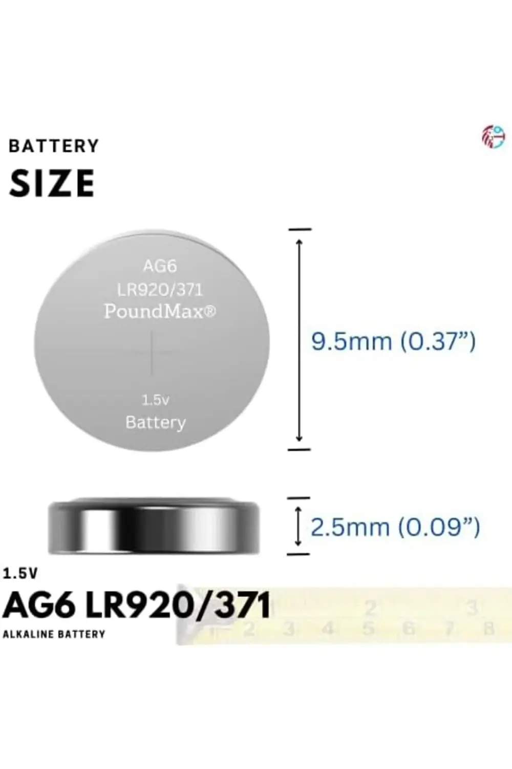 10 adet AG6 (370,371,LR921,LR69,SR920W) 1.5V Alkalin Düğme Pil 39