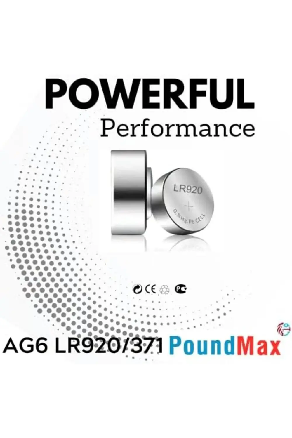 10 adet AG6 (370,371,LR921,LR69,SR920W) 1.5V Alkalin Düğme Pil 39