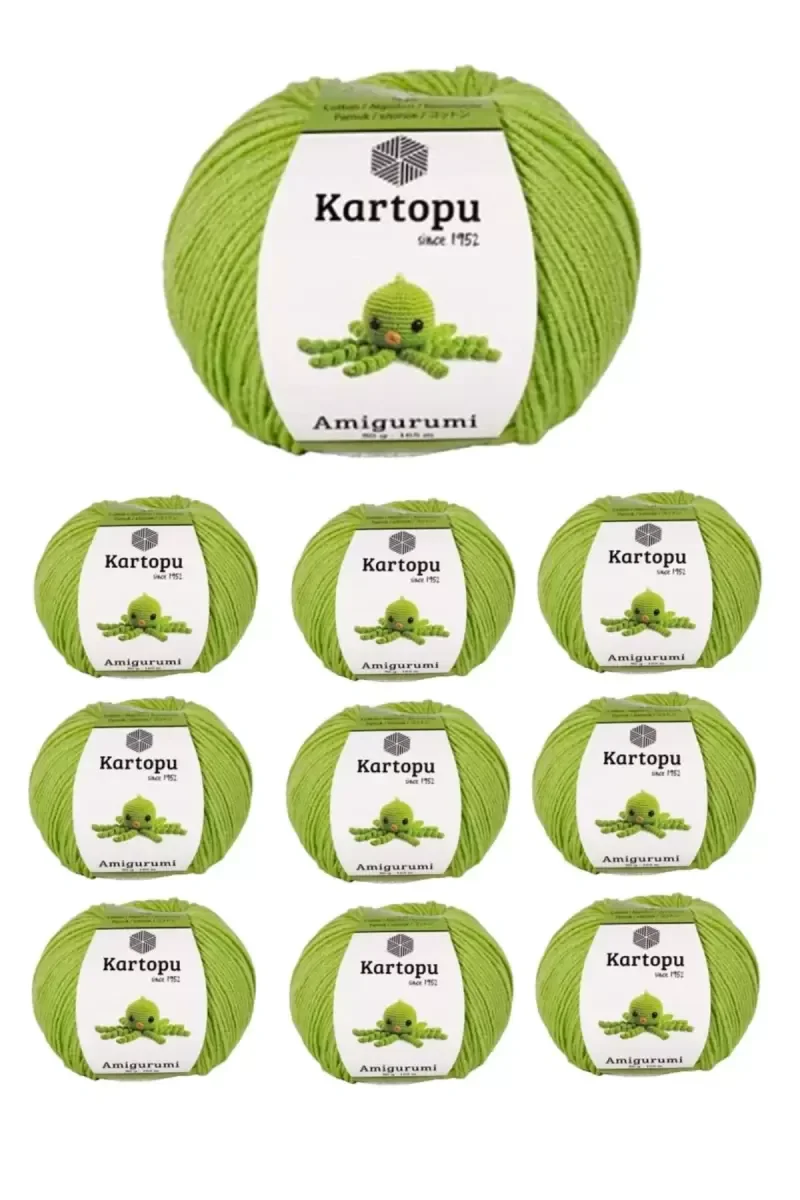 10 Adet Amigurumi El Örgü İpi 50gr 404 10 Adet Amigurumi El Örgü İpi 50gr 404