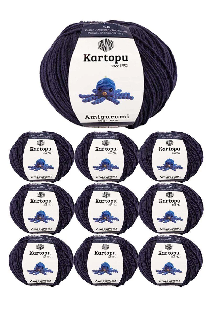 10 Adet Amigurumi El Örgü İpi 50gr – Kartopu ile Uyumlu Pastel Renkli Amigurumi İpi Seti