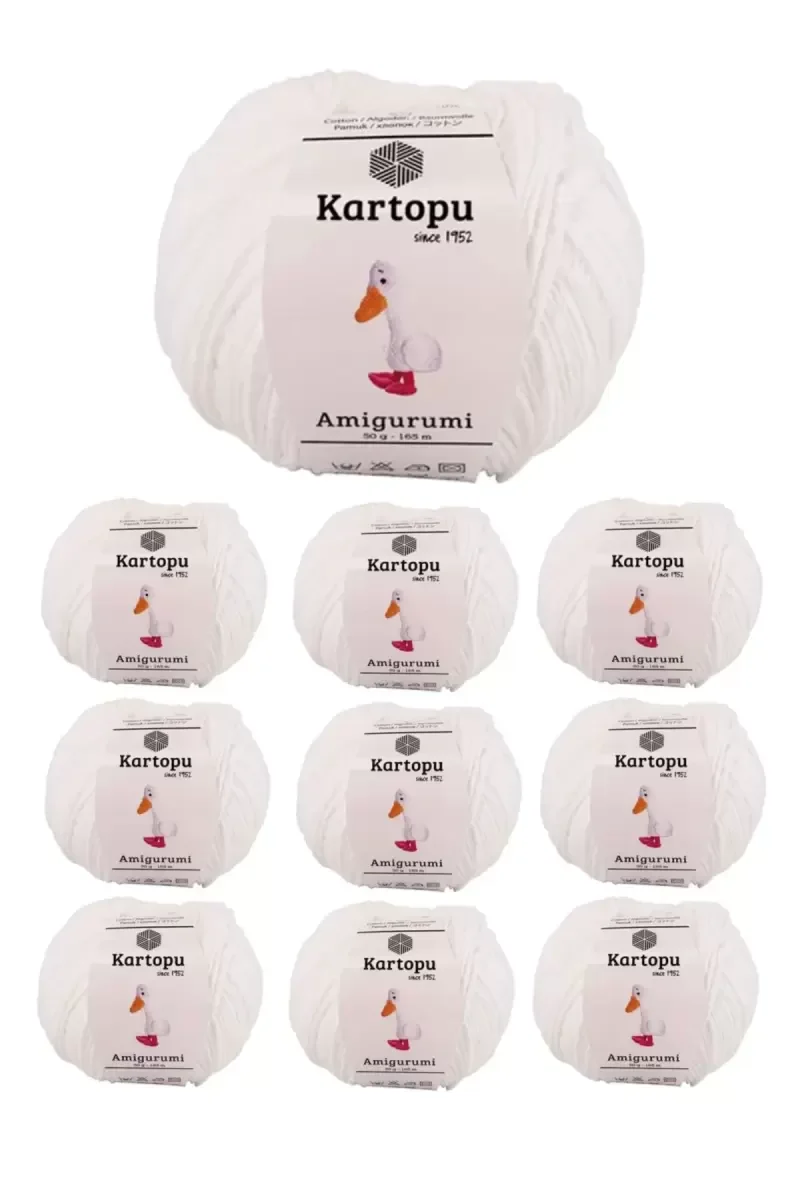 10 Adet Amigurumi El Örgü İpi 50gr 010 10 Adet Amigurumi El Örgü İpi 50gr 010
