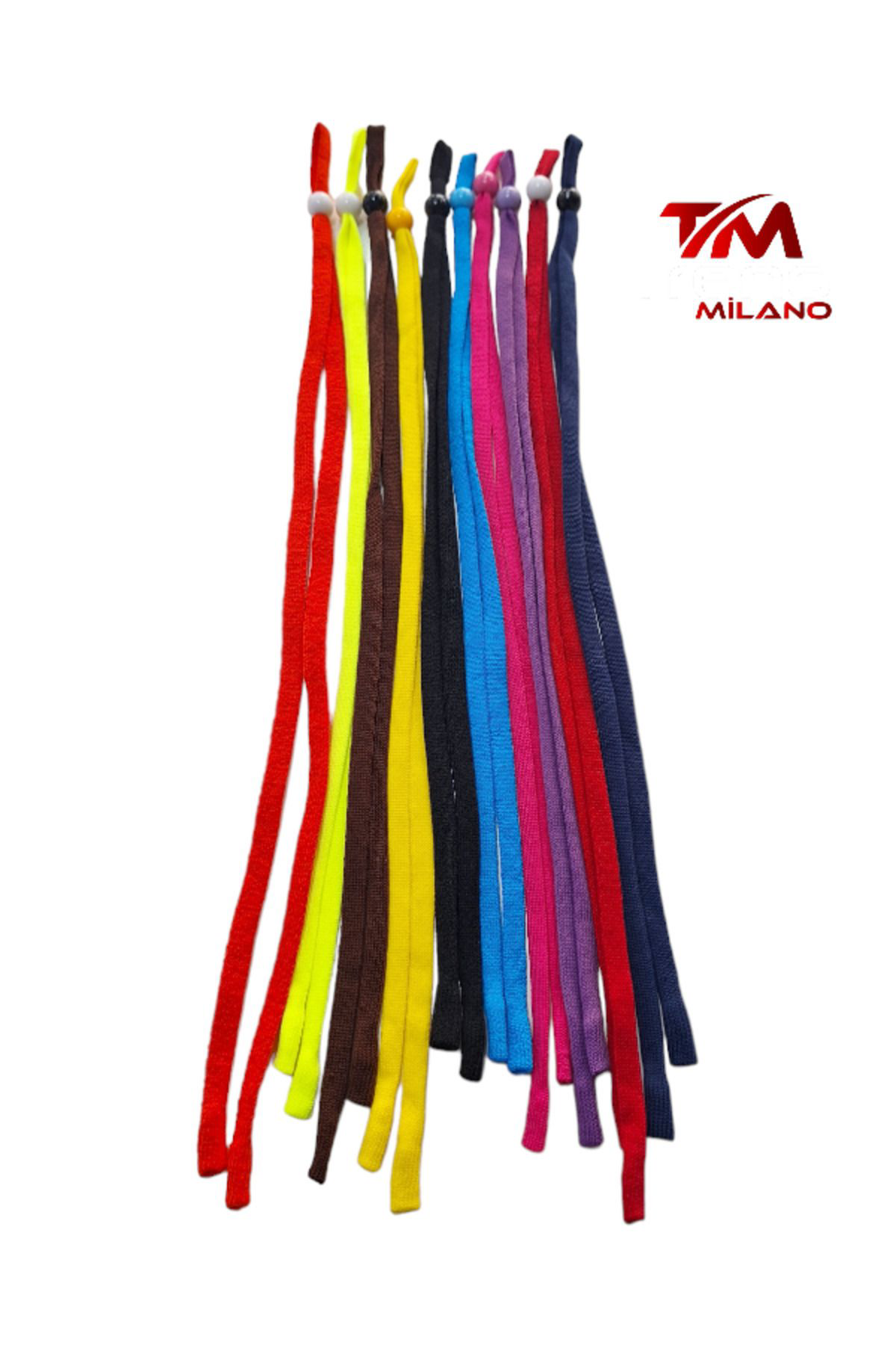 10 Adet Ayarlanabilir Sporcu Gözlük Ipi Karışık Renkli