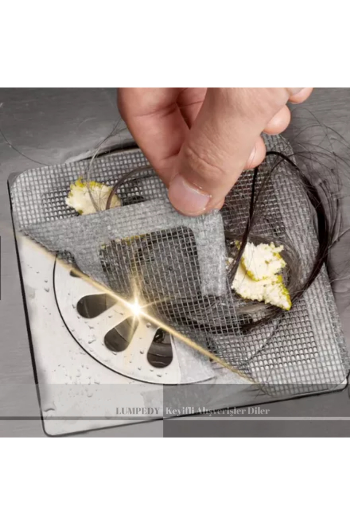 10 Adet Banyo Süzgeci Tel Süzgeç Gider Kapatıcı Pislik Tutucu Çel