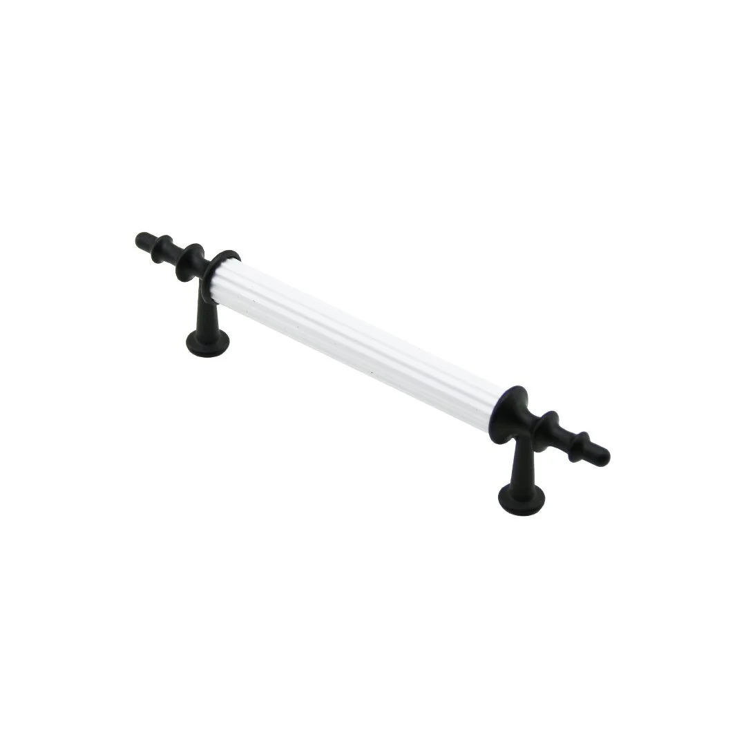 10 Adet Beyaz - Siyah Boru Kulp 9.6cm 5224 Diğer