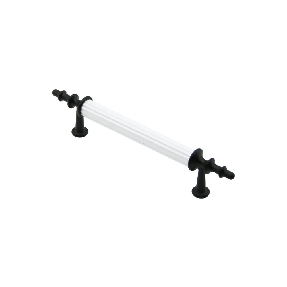 10 ADET BEYAZ - SİYAH BORU KULP 9.6CM (4741)