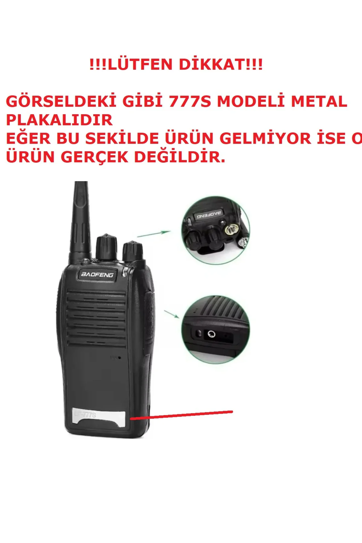 10 Adet Bf-777s Çift Yönlü Telsiz