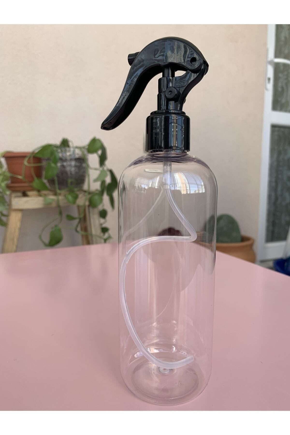 Wellline 10 Adet Boş Plastik Şişe 10 Adet Fısfıs Sprey 400 Ml Şeffaf Camsi