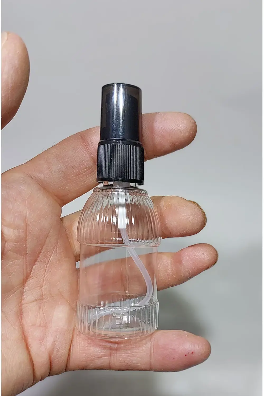 10 Adet Boş Şişe Siyah Spreyli Kolonya Şişesi Doldurulabilir Cep