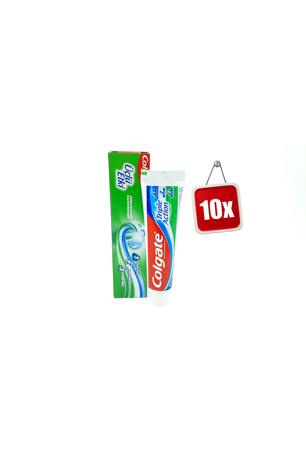 10 Adet Colgate Diş Macunu Üçlü Etki 50ml