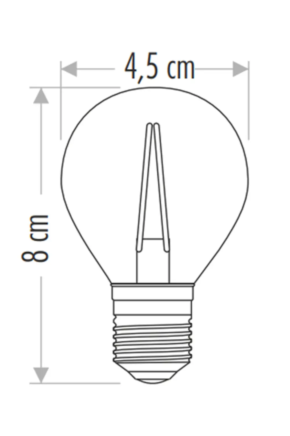 10 ADET CT 4283 Cata 4W Rustik Led Ampul Amber 2700k E27