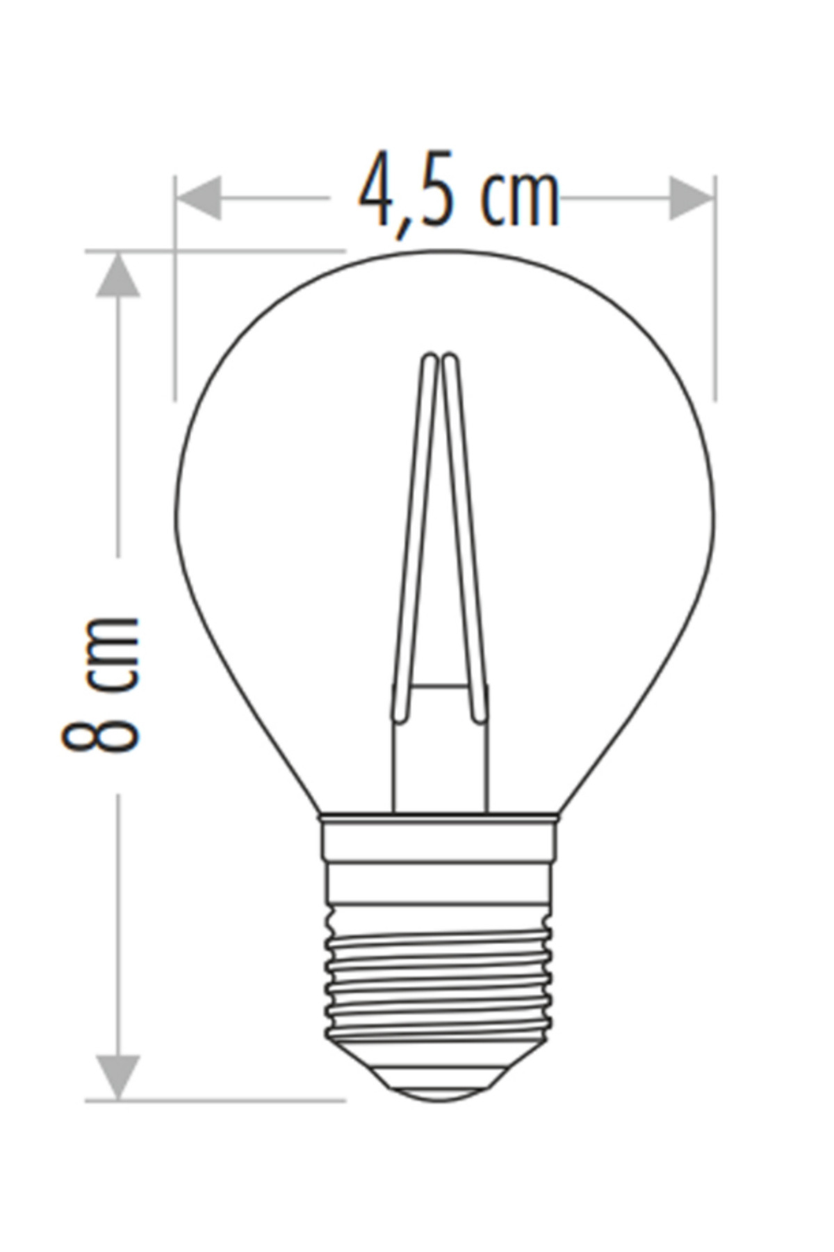 10 ADET CT 4283 Cata 4W Rustik Led Ampul Amber 2700k E27