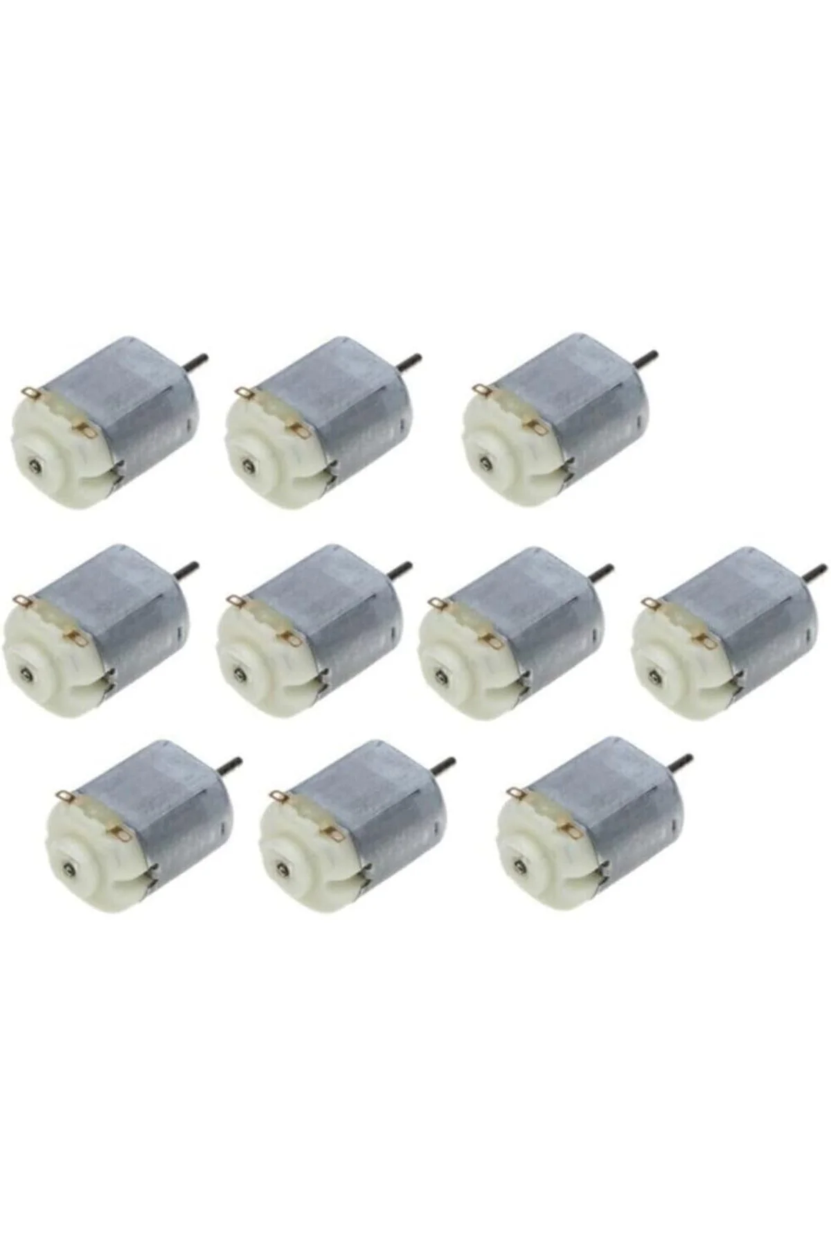 10 Adet Dc Motor Deney Motoru 3V 6V Motor Yüksek Devir Dinamo Mot