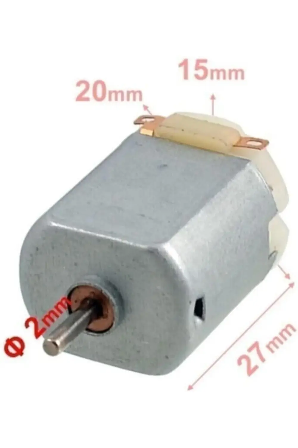 10 Adet Dc Motor Deney Motoru 3V 6V Motor Yüksek Devir Dinamo Mot