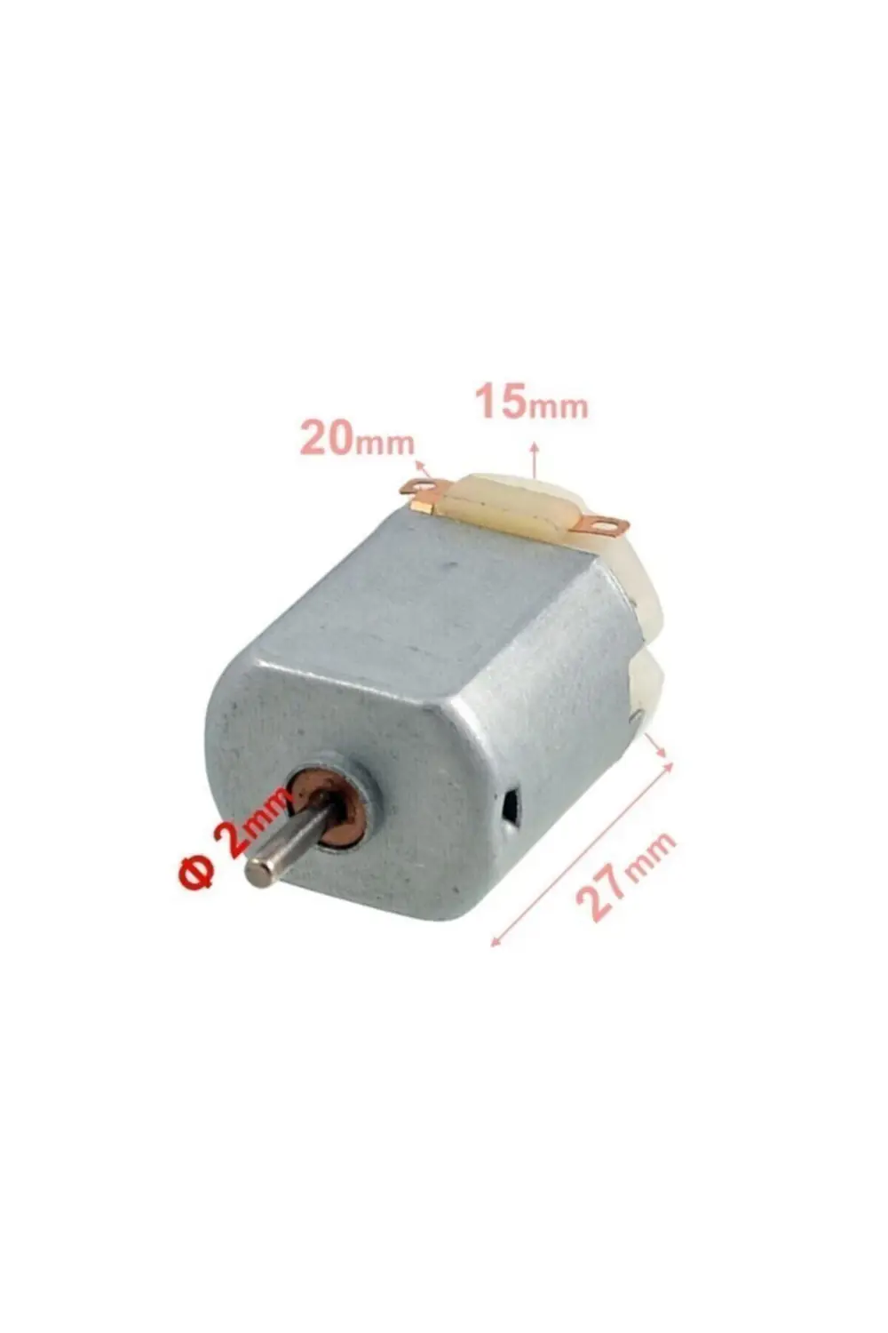10 Adet Dc Motor Deney Motoru 3V 6V Motor Yüksek Devir Dinamo Mot