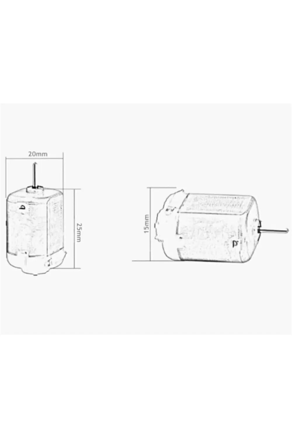 10 Adet Dc Motor Deney Motoru 3V 6V Motor Yüksek Devir Dinamo Mot
