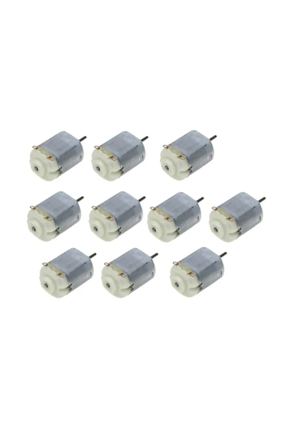 10 Adet Dc Motor Deney Motoru 3V 6V Motor Yüksek Devir Dinamo Mot