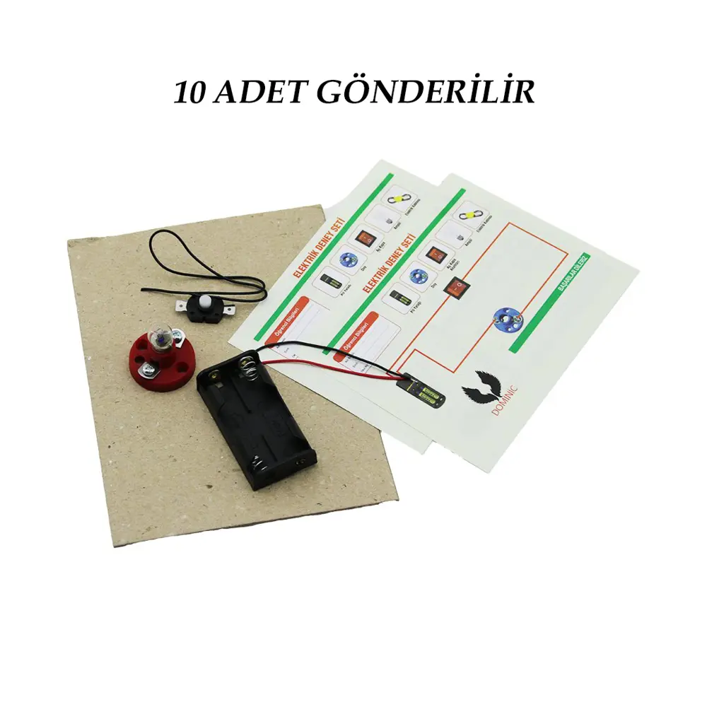 10 ADET ELEKTRİK DENEY SETİ (4741)