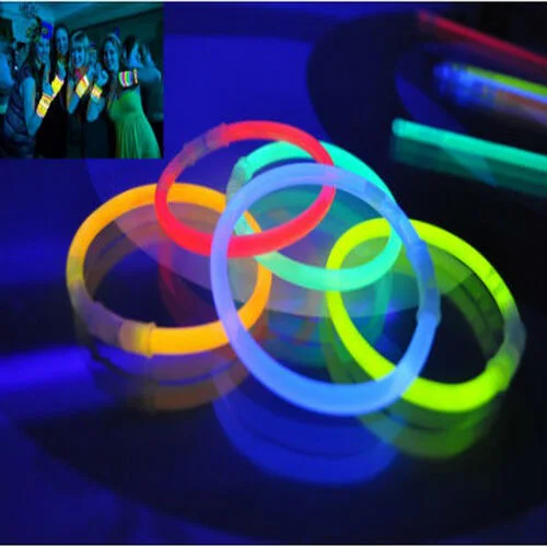 10 Adet Glow Stick Bracelet Fosforlu Kırılan Çubuk Bileklik