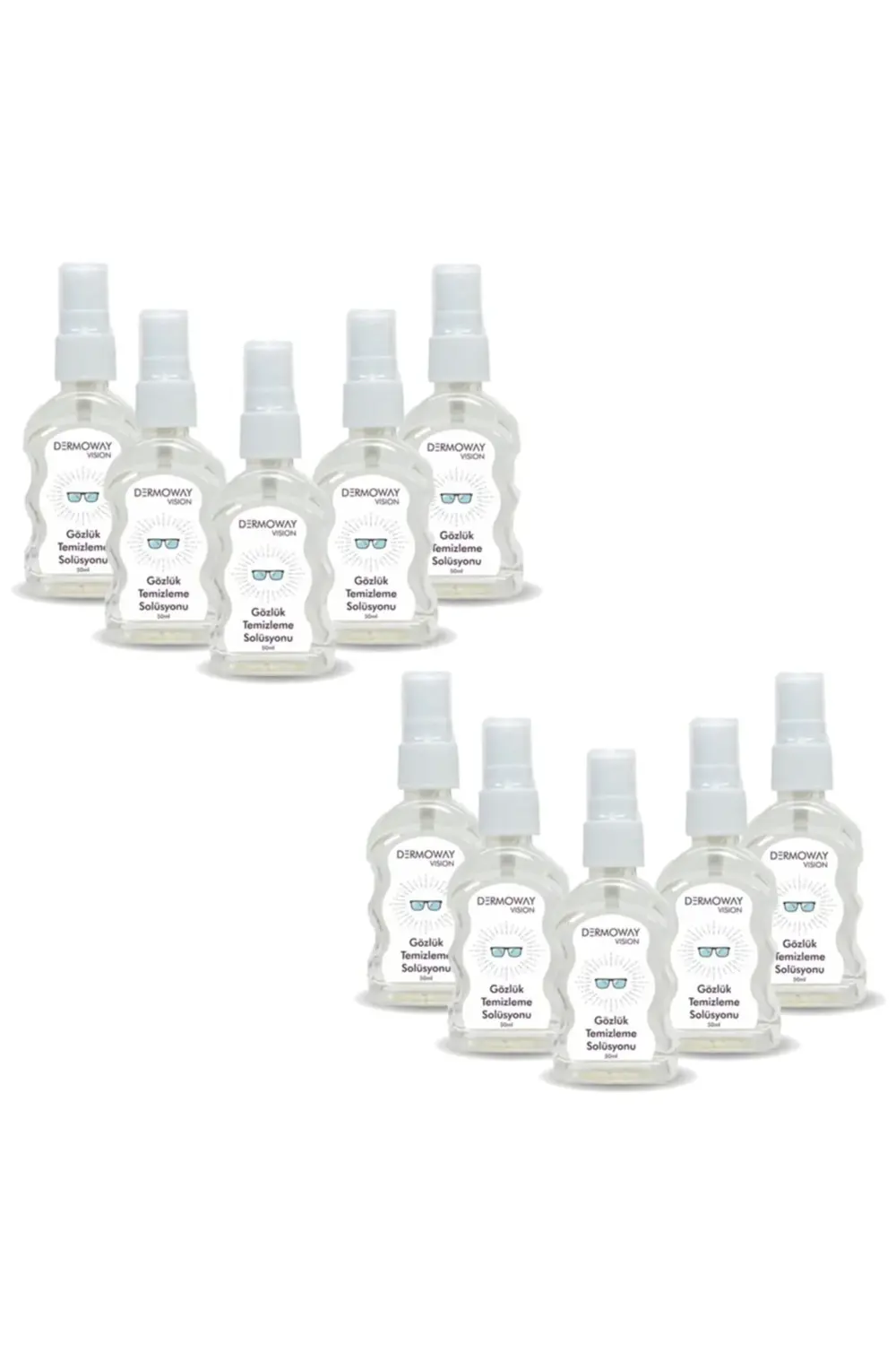 10 Adet Gözlük Temizleme Suyu Ve 10 Adet Gözlük Temizleme Bezi
