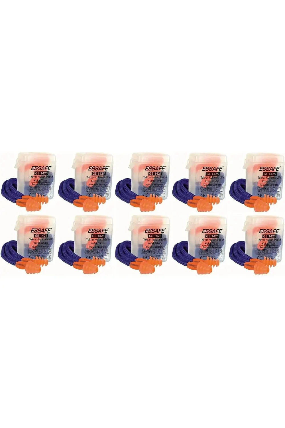 10 Adet Hem Gürültüye Hem Suya Karşı Tam Koruma Sağlayan Kulak Tı