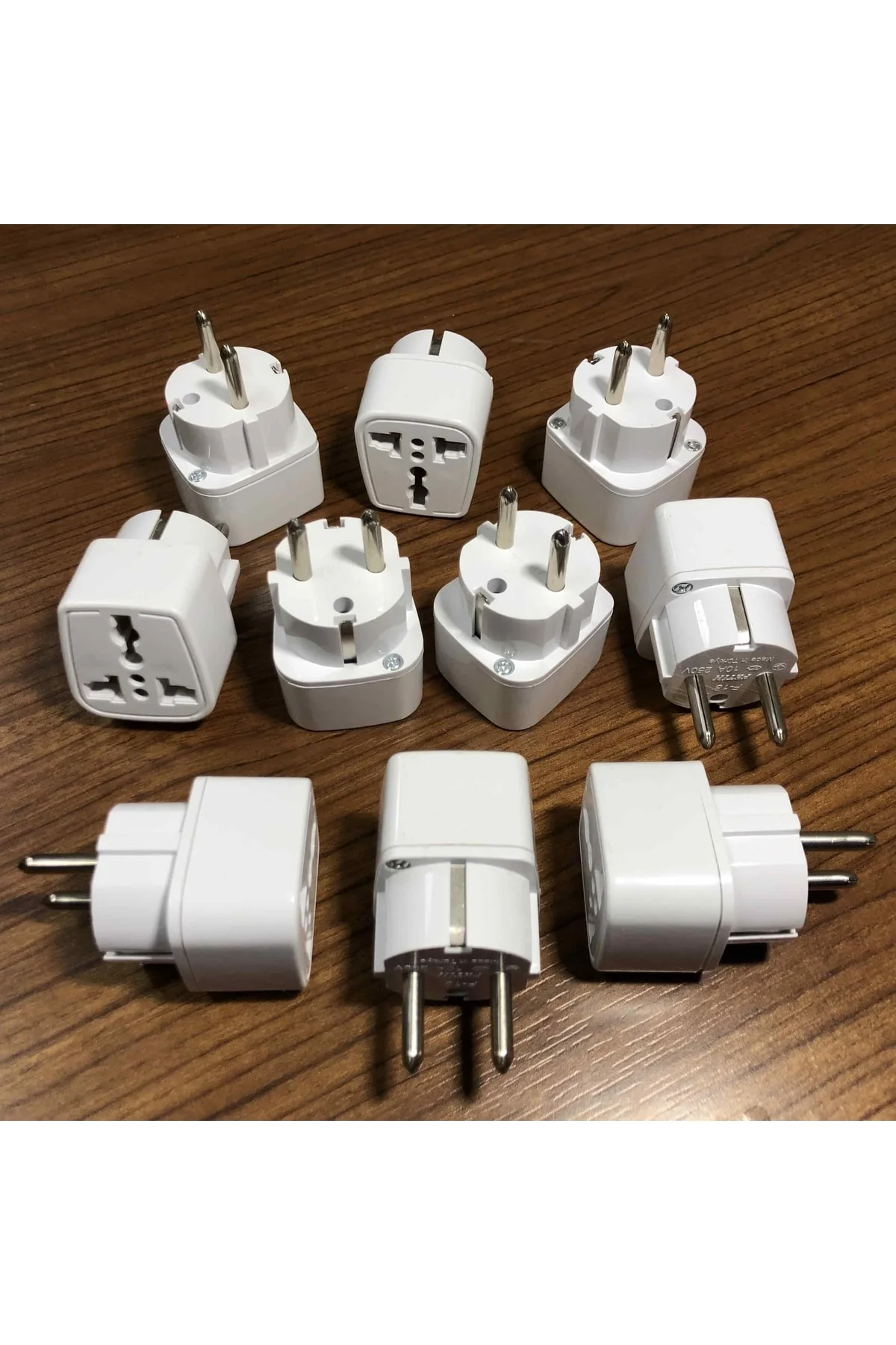 10 Adet Ingiliz Priz Çevirici Fiş Dönüştürücü Mini Adaptör - Görsel 7