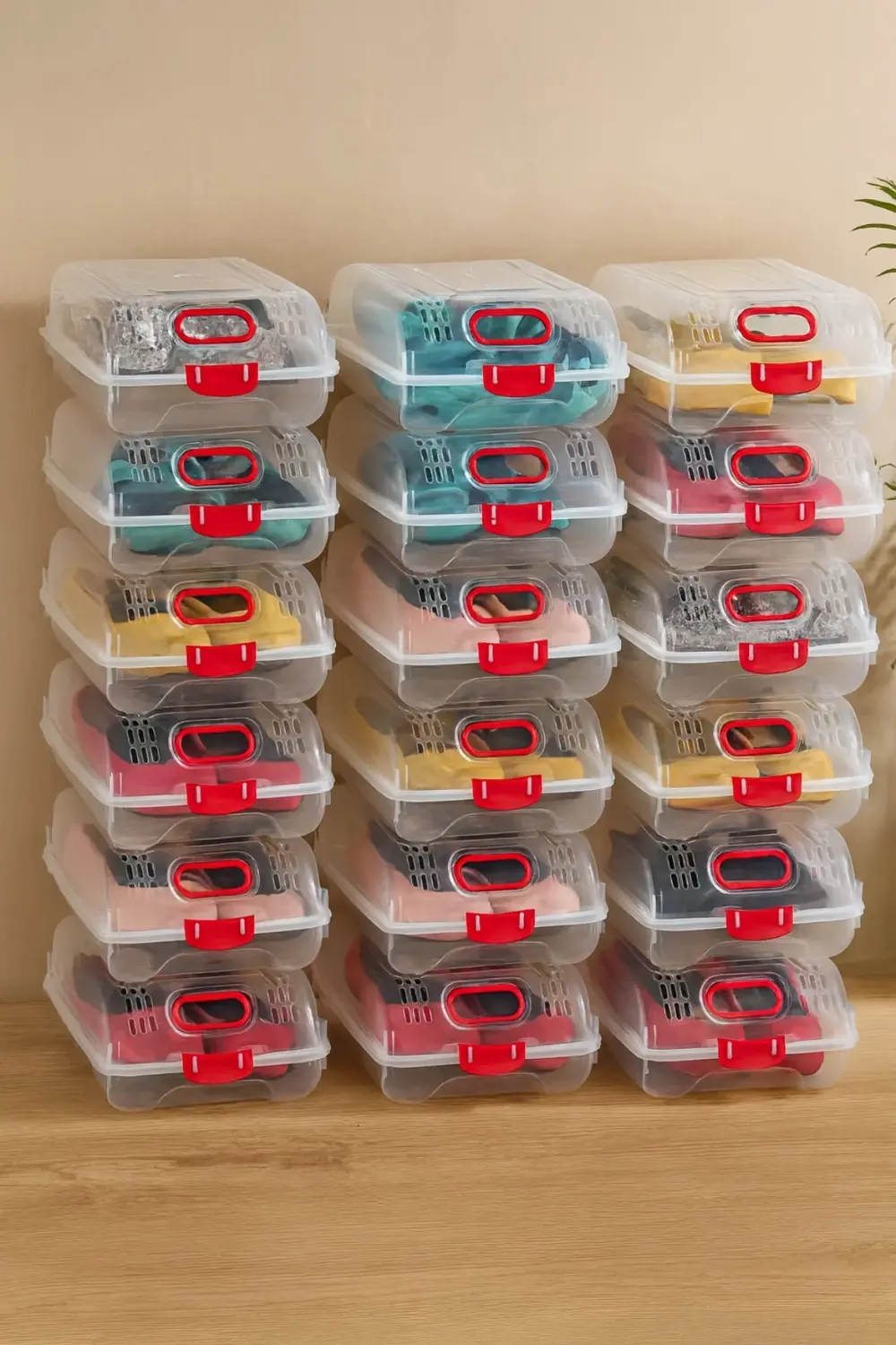 10 Adet Kadın Ayakkabı Saklama Kutusu, Ayakkabı Düzenleyici Hava