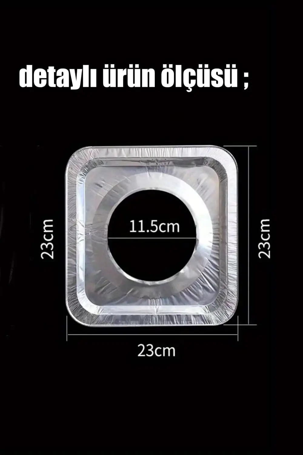 10 ADET KARE OCAK ÜSTÜ YAĞ KORUYUCU ALÜMİNYUM LEVHA