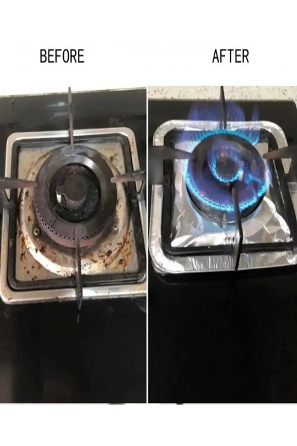 10 ADET Karee Ocak Üstü Yağ Koruyucu Alüminyum Levha 23*23 cm (8C