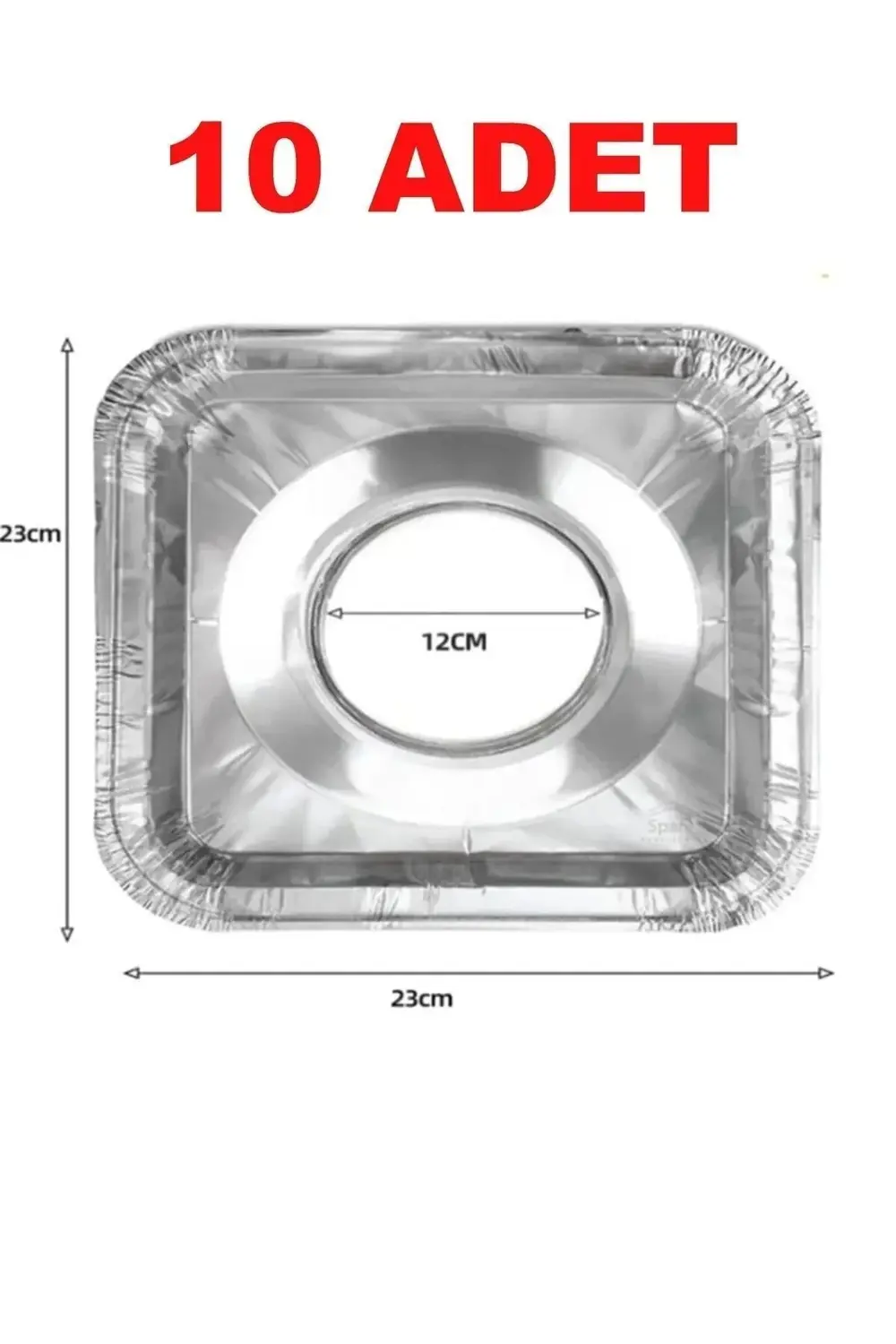 10 ADET Karee Ocak Üstü Yağ Koruyucu Alüminyum Levha 23*23 cm (8C