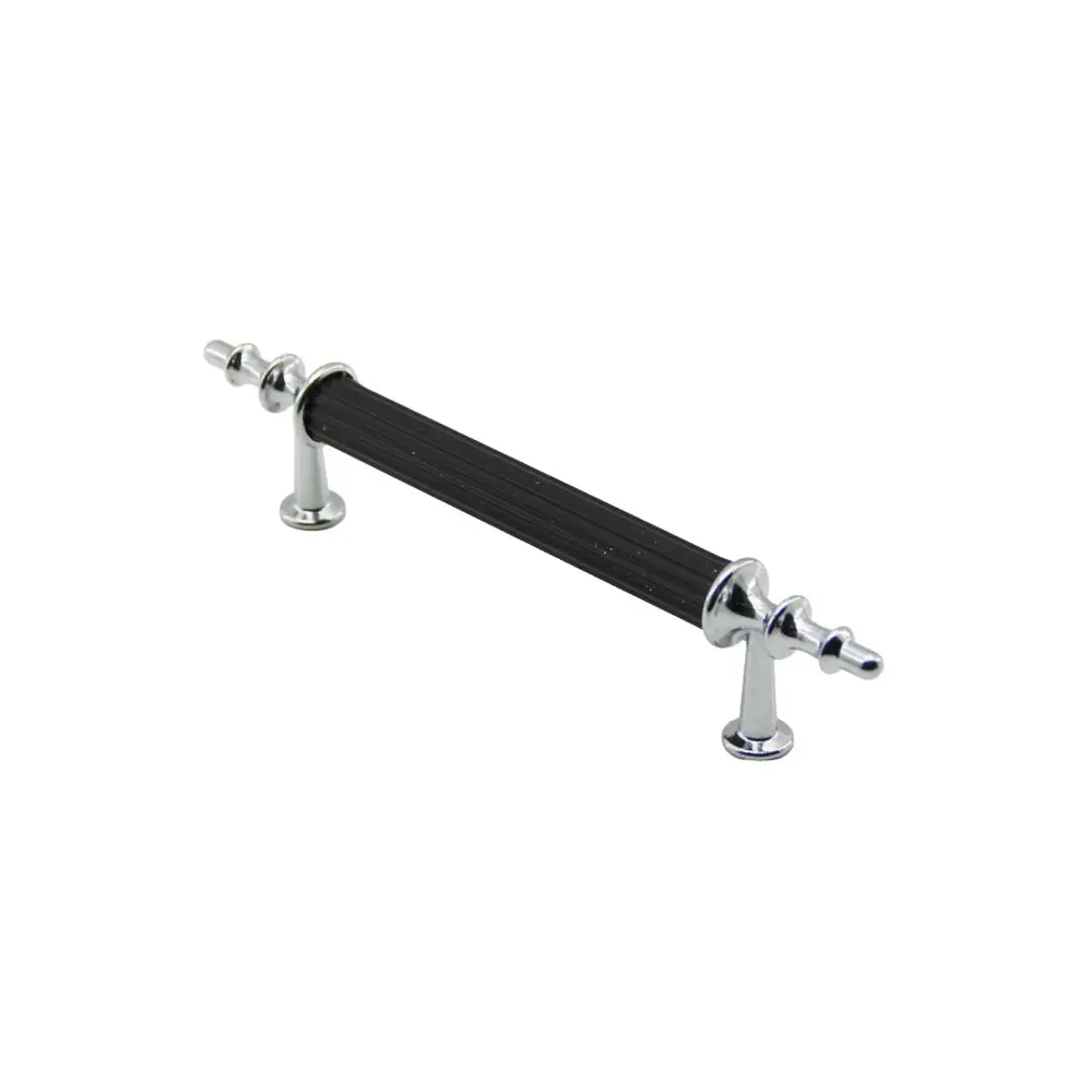 10 ADET KROM - SİYAH BORU KULP 9.6CM (4741)