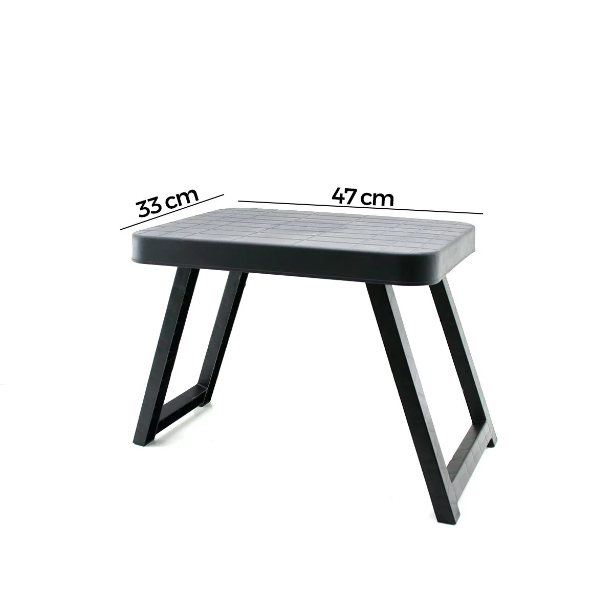 10 Adet Küçük= 47X33CM Kamp - Piknik Masası Siyah Plastik Katlanabilir AYAKLI=38CM Fiyatı, Yorumları ve Özellikleri