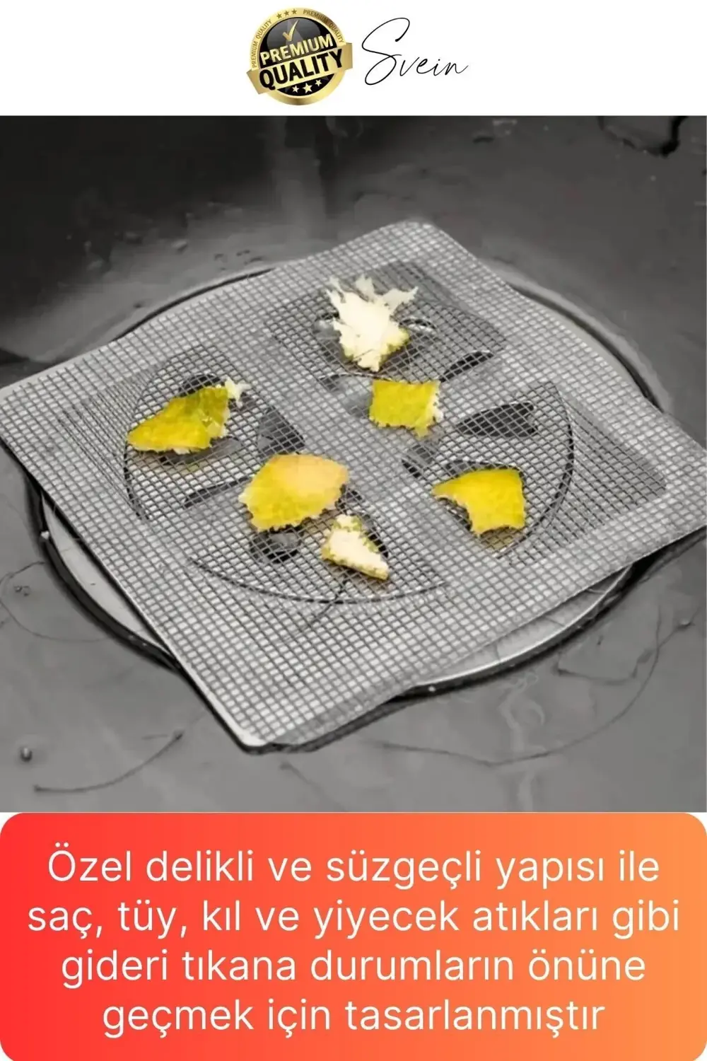 10 Adet Kullan At Yapışkanlı Banyo Duş Gider Süzgeci Saç Küvet Dr