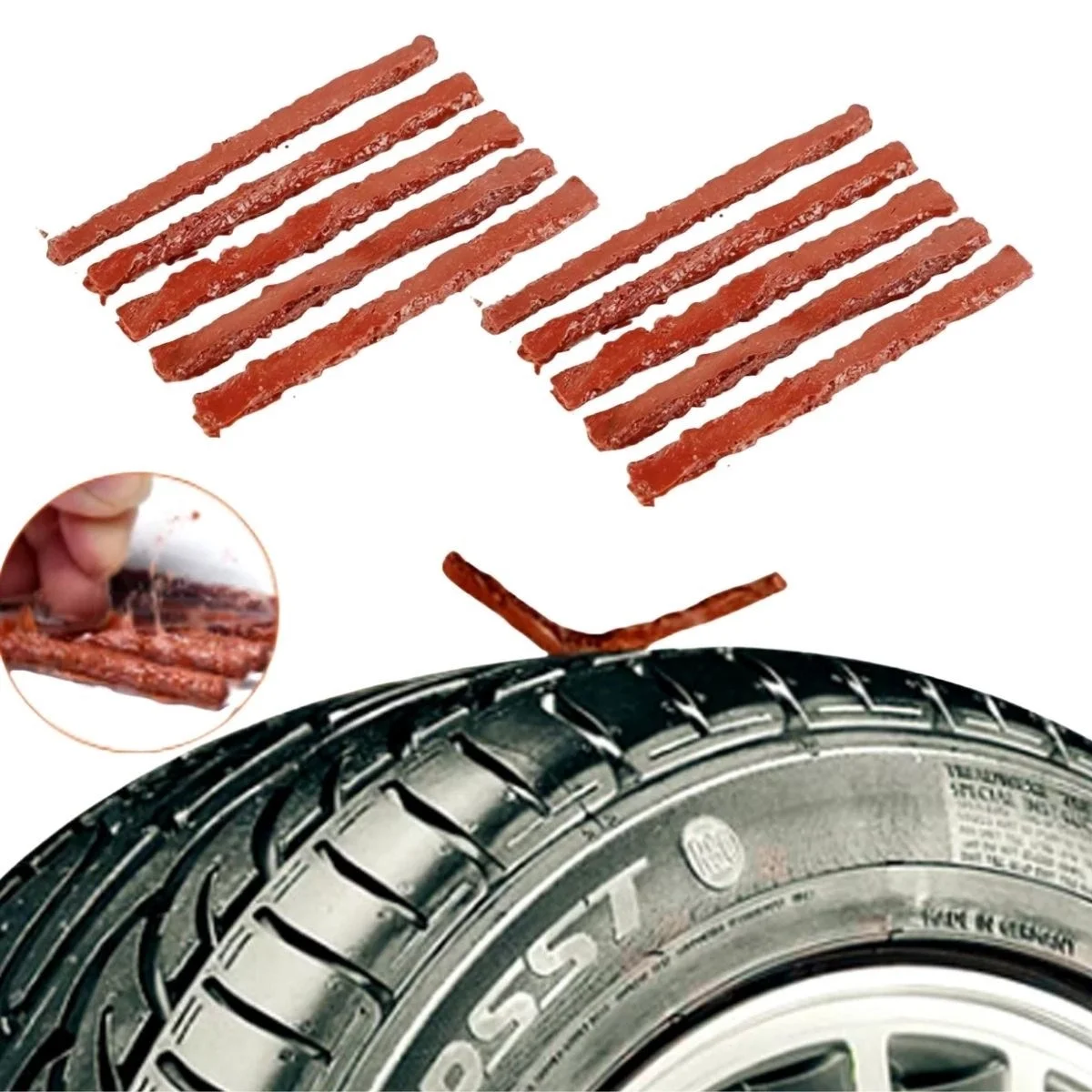 10 Adet Lastik Onarım İçin Lastik Tamir Fitili Yedek Lastik Fitili Bx40 Fiyatı, Yorumları ve Özellikleri