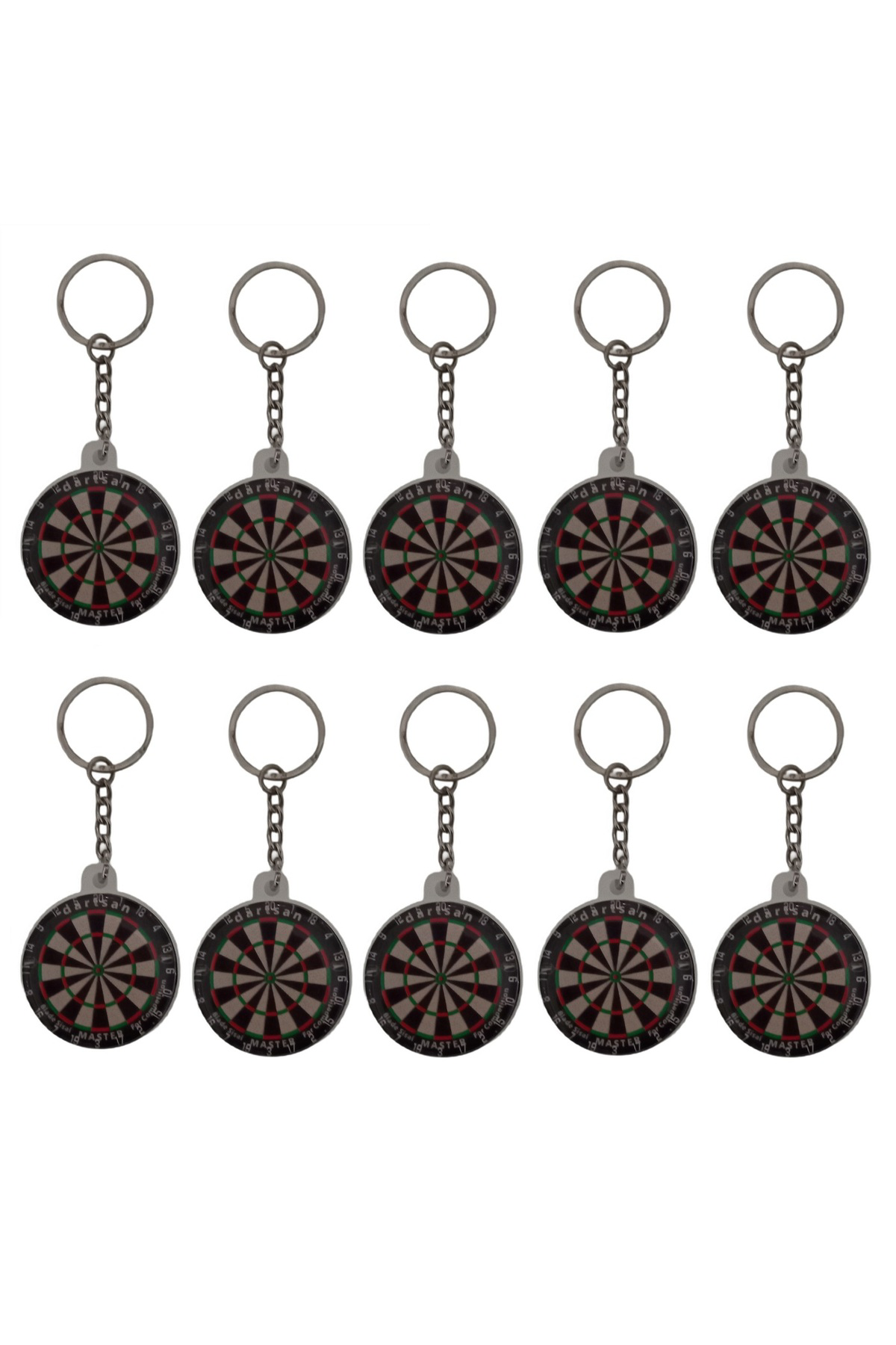 10 Adet Lümenli Dart Anahtarlık