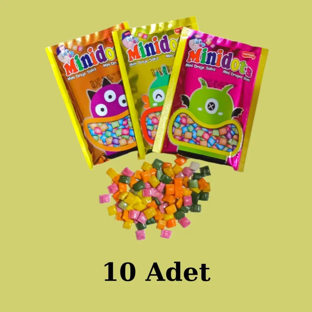 10 Adet Minidots Draje Sakız