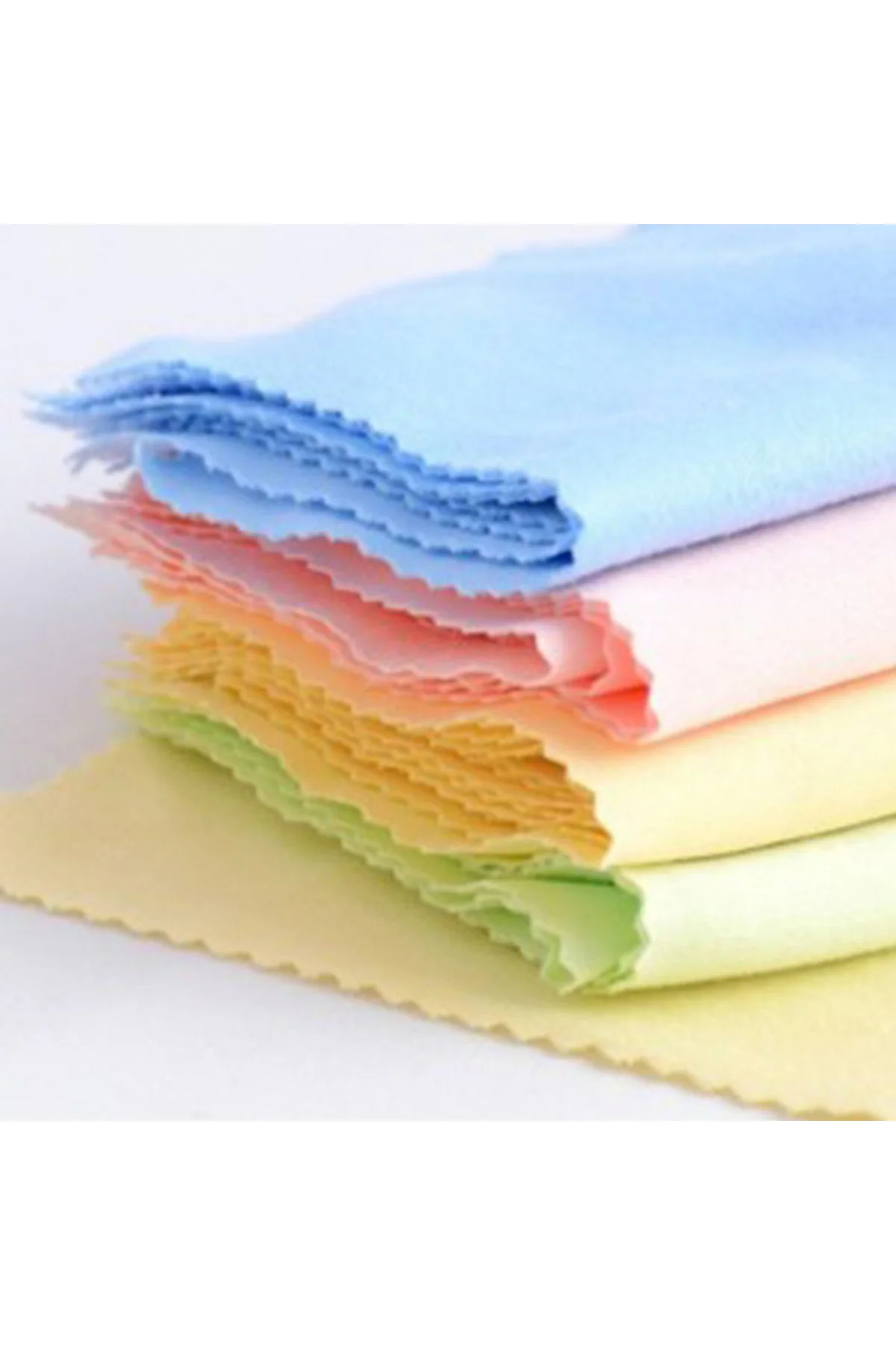 10 Adet Moda Renkli Gözlük Bezi Antistatik Mikrofiber Temizlik Be