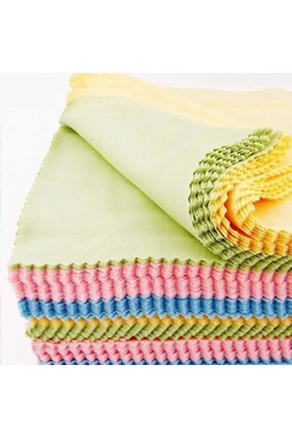 10 Adet Moda Renkli Gözlük Bezi Antistatik Mikrofiber Temizlik Be