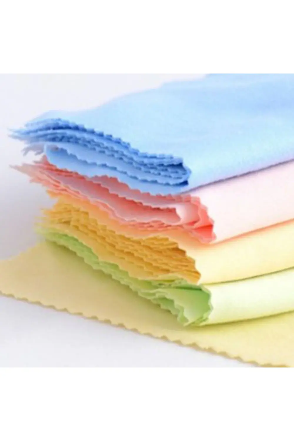 10 Adet Moda Renkli Gözlük Bezi Antistatik Mikrofiber Temizlik Be