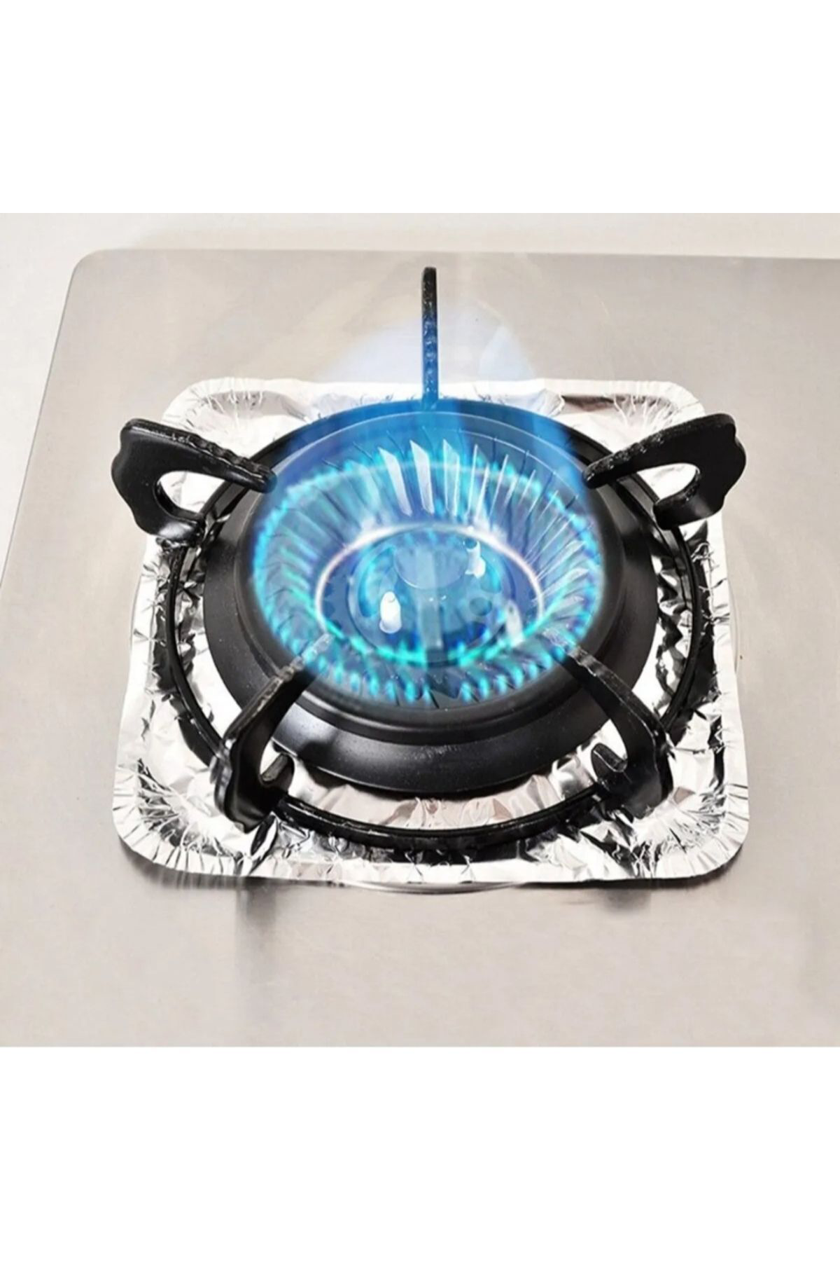 10 Adet Ocak Üstü Koruyucu Leke Önle Isıya Dayanıklı Ocak Izgara 