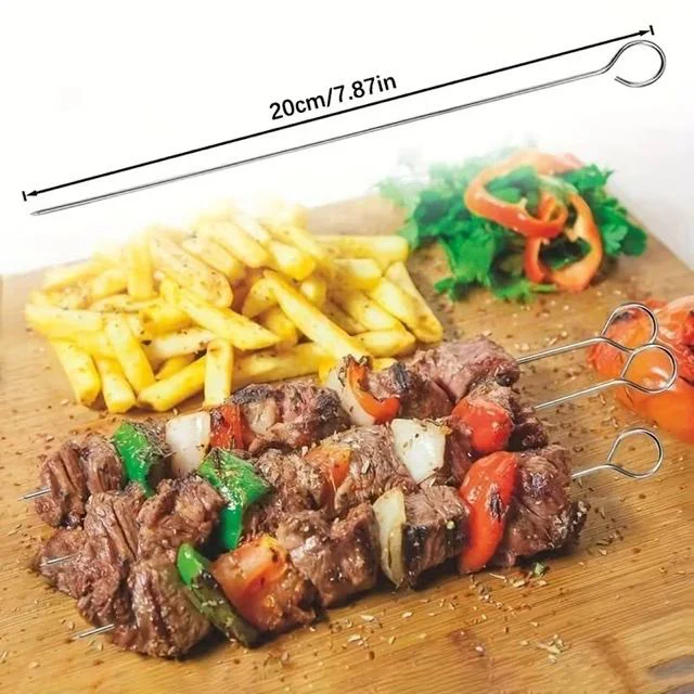 10 Adet Paslanmaz Çelik Mangal Şiş Seti – 20 Cm Izgara Şiş Fiyatı, Yorumları ve Özellikleri